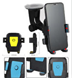 Araç İçi Cam ve Torpido Vantuzlu Telefon Tutucu