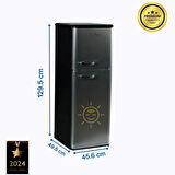 COOL LİFE 138 LİTRE RETRO (INOX) 12 VOLT 24 VOLT KARAVAN TEKNE BAĞ EVİ