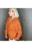 Kazayağı Desen Ceket/mont