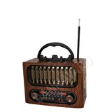 Cannavaro CM-1966 BT Nostaljik Radyo, Şarjlı ve Pilli, 3 bandlı fm Radyo+Aux+Usb+Tf kartlı Mp3 Çalar