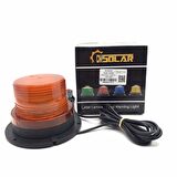 CMSOLAR MIKNATISLI Çakar Tepe Lambası Sarı 12V - 24V TÜM ARAÇLAR İÇİN 8682983910310