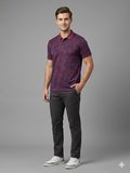 Centilmen Erkek Polo Yaka Kendinden Desenli Rahat Kalıp T-Shirt 2417504