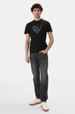 GUESS Bisiklet Yaka Kısa Kollu Üçgen Logolu T-shirt  M6GI11K2992