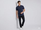 GUESS Erkek Polo Yaka Kısa Kollu Basic T-Shirt M6GP18K3086