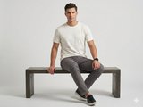 XINT Erkek Bisiklet Yaka Baskılı Kısa Kollu T-Shirt 502301