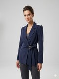 KASHA Kadın Toka Ve Kurdele Detaylı Blazer Ceket 26YC001