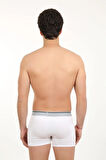 Giyim Erkek Likralı Boxer Beyaz