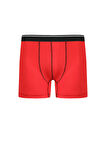 Giyim Erkek Pamuk Likralı Boxer Kırmızı