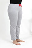 Giyim Kadın Pamuklu Büyük Beden Alt Pijama Gri
