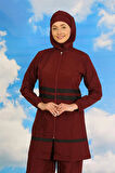 Giyim Kadın Tam Tesettür Mayo Bordo