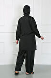 Giyim Büyük Beden Tesettür Mayo Siyah