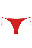 Giyim Kadın Kırmızı Yandan Bağlamalı 2'li Tanga Slip