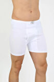 Giyim Erkek Pamuk Paçalı Külot Beyaz