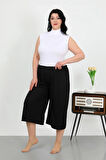 Giyim Kadın Büyük Beden Bürümcük Kapri
