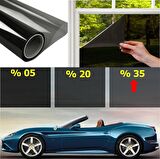 CAM BALKON FİLMİ % 75 ISI YALITIM ÖZELLİKLİ ORTA TON 75 CM X 5 METRE