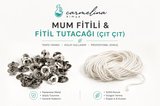 Mum Fitili 10mt ve Çıt Çıt 100 adet Bir arada (Mum Yapım Malzemeleri)