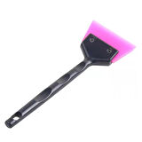 Mini Saplı Silikon Çekçek Ragle Cam Filmi Çekme Uygulama Aparatı 6x16cm Siyah Pembe