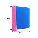 Kare Keçeli Ragle PPF/TPH Cam Filmi Çekme Uygulama Aparatı 10.5x8cm Mavi