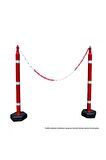 Mfk 8 Mm Plastik Zincir 10 Metre Kırmızı Beyaz Renk