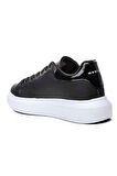 Best Of 150-25 Deri Comfortable Erkek Sneaker Siyah Beyaz