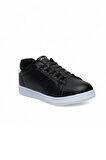 Best Of 041-25 Deri Anatomik Erkek Sneaker Siyah Beyaz 45-47