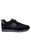 Jagulep Bugatti Deri Anorak Anatomik Erkek Sneaker Siyah Füme