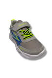Wisco 069-25 Deri Anorak Işıklı Çocuk Sneaker Buz Füme Sarı 31-35