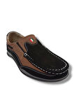 Master 1702-25 Hakiki Nubuk Deri Anatomik Casual Erkek Ayakkabı Kahve Vizon