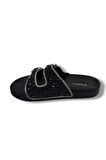 Pienn 20057-001 Anatomik Fashion Taşlı  Kadın Terlik