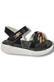 Butiqe 1809-25 Boncuk Taşli Anatomik Kız Çocuk Sandalet 26-30