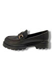 Fancy 819-25 Deri Anatomik Q Tokalı Loafer Kadın Ayakkabı