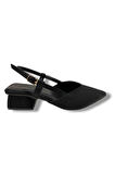 C-Shoes 6004-25 Zara V Ağız Kısa Topuk Kadın Ayakkab