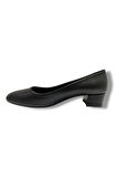C-Shoes TR30-25 Deri Oval Burun Kalın Topuklu Kadın Ayakkabı 41-42