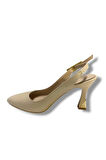 C-Shoes J800-25 Arkası Açık İnce Topuk Kadın Stiletto