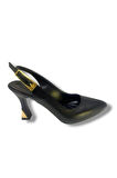 C-Shoes J800-25 Arkası Açık İnce Topuk Kadın Stiletto