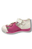 Şiringenç 1515-20 Çiçekli Kız Ayakkabı Pembe Beyaz