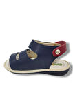 Şirinbebe 1552-20 Anatomik Tek Cirtli Erkek Çocuk Sandalet Lacivert Kırmızı 21-25