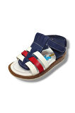 Şirinbebe 1580-20 3 Şerit Bağlama Erkek Çocuk Sandalet Lacivert Beyaz 21-25
