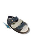 Şirinbebe 1630-20 Anatomik 3 Cırt Bant Erkek Çocuk Sandalet Füme Lacivert 18-20