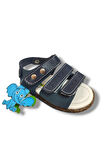 Şirinbebe 1644-20 Anatomik 3 Cırt Bant Erkek Çocuk Sandalet Lacivert 18-20