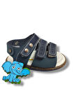 Şirinbebe 1644-20 Anatomik 3 Cırt Bant Erkek Çocuk Sandalet Lacivert 18-20