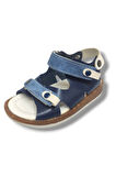 Şirinbebe 1651-20 Çift Cırt Tokalı Erkek Çocuk Sandalet Lacivert Mavi 21-25