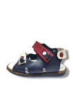 Şirinbebe 1693-20 Çift Cırt Tokalı Erkek Çocuk Sandalet Lacivert Kırmızı 18-20
