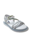 Arzen Bebe 221-25 Anatomik Taşlı Cırtlı Kız Çocuk Sandalet 31-36