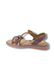 Arzen Bebe 241-25 Anatomik Simli Taşlı Cırtlı Kız Çocuk Sandalet 31-36
