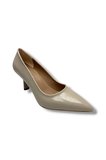 C-Shoes 3149-26 Kırışık Rugan Deri Orta Boy İnce Topuk Kadın Stiletto