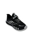 M.Sport Line 4000-26 Anorak Deri Anatomik Cırtlı Çocuk Sneaker Siyah Gri 31-35