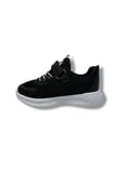 M.Sport Line 4000-26 Anorak Deri Anatomik Cırtlı Çocuk Sneaker Siyah Gri 31-35