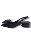 C-Shoes 151-26 Saten Papyonlu Tokalı Arkası Açık Kadın Ayakkabı