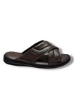 Cakgo 170-26 Hakiki Deri Ultra Soft Çapraz Bant Anatomik Erkek Terlik 40-47
